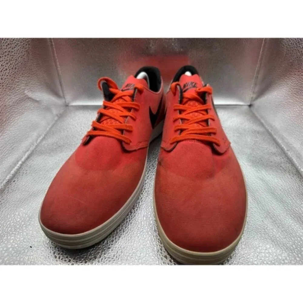 Nike SB Lunar One Shot Men's Sneakers Red Size 10 Skateboarding‎